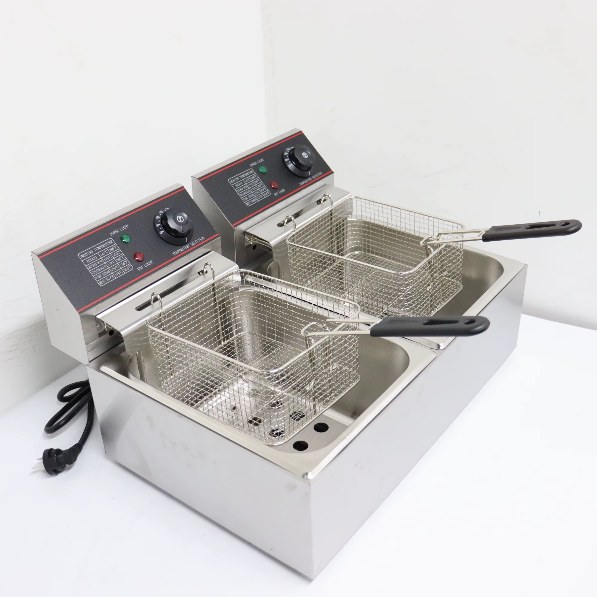 Double deep fryer